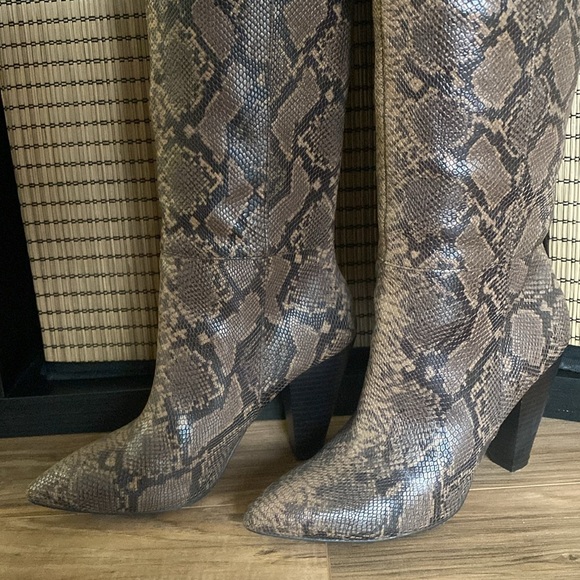 Splendid Snake Printed Palmer ll tall western leather boots - Picture 2 of 4